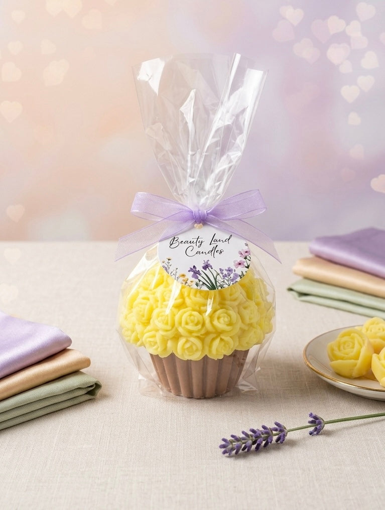 Free-Calorie Cupcake Candle Infused With Coconut and Sweet Vanilla Oil 💝