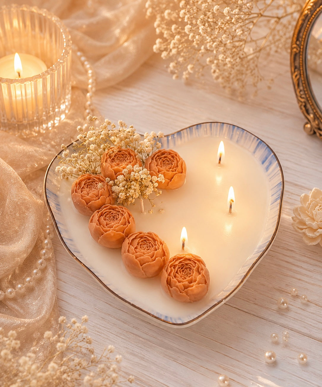 🤎 The Enchanted Brown Rose Candle🤎