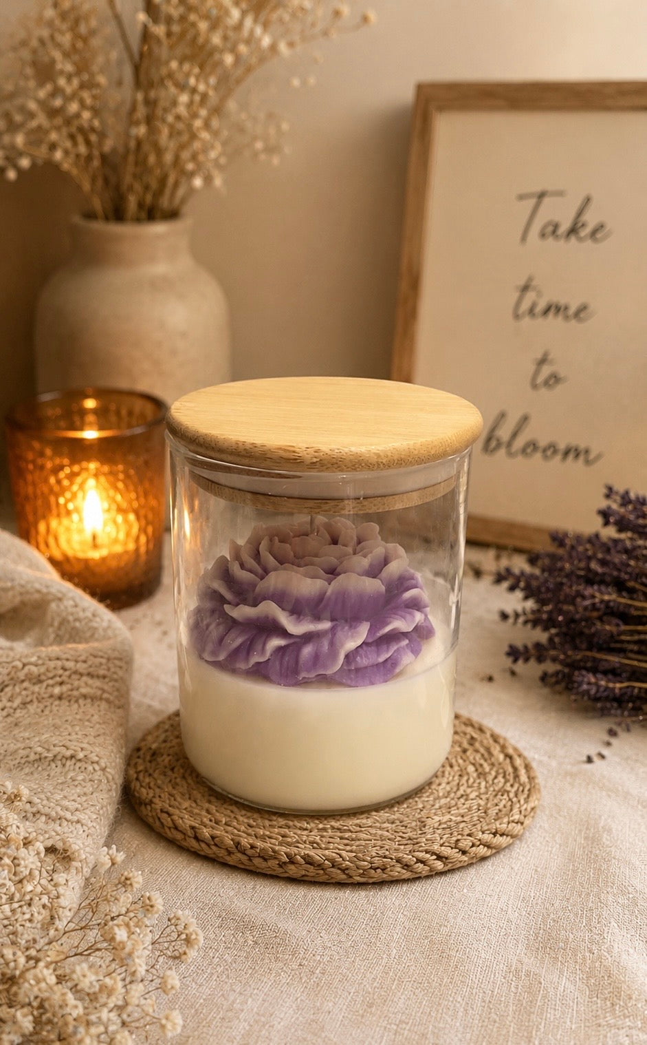 Experience the art of relaxation. Shop the Lavender Bloom today 💜