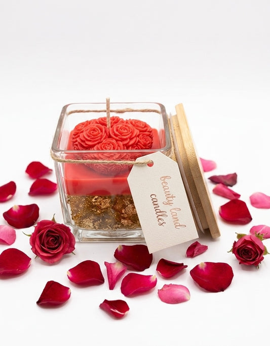 Hand-Poured Gardenia Heart 🌹