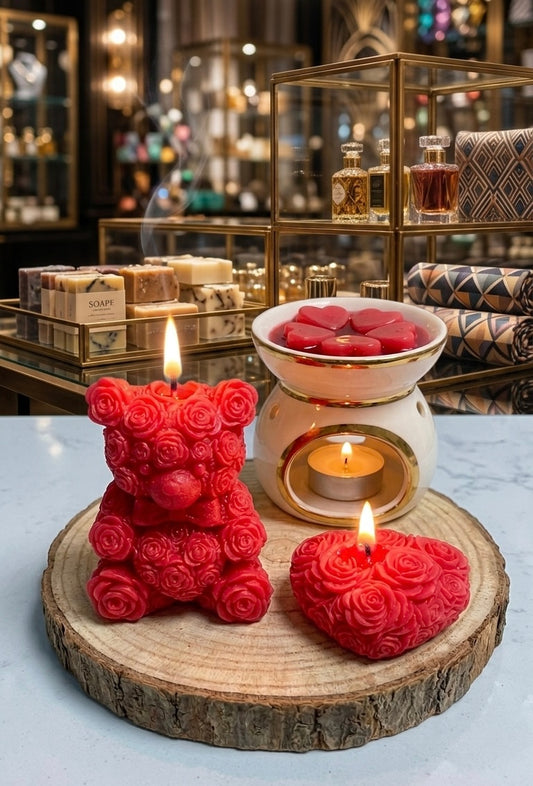 The Ultimate Scented Gift Bundle
: The Rose Bear & Glowing Heart Set.