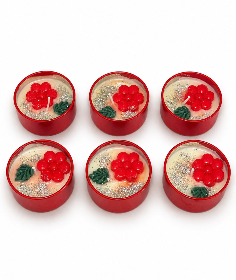 Midnight Cocoa Bloom: a set of 6 mini candle🌹
Satisfy your cravings without a single calorie 🍫 🌹