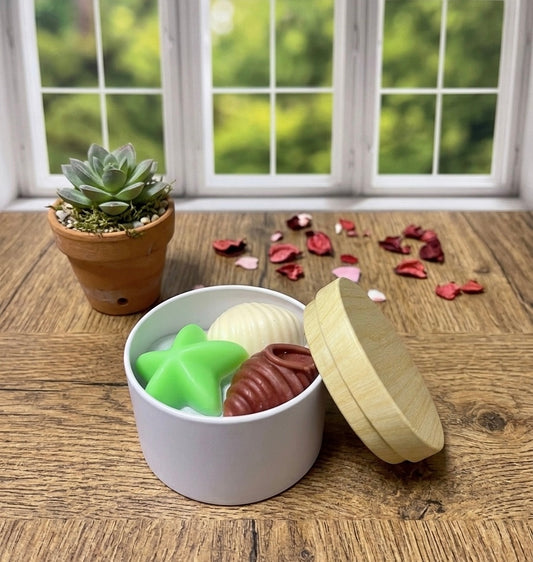Shimmering Seashell Wax Melts: Rosemary Scent - 9 pcs