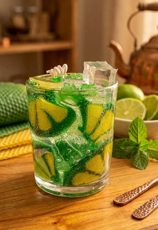 Visual Joy, Zero Scent: The Ultimate Mojito Gel Candle for Sensitive Noses ❤️