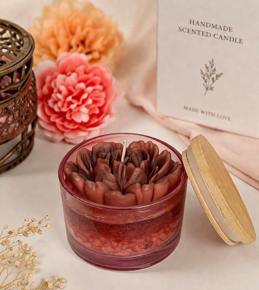 Gardenia Terracotta Blossom Candle